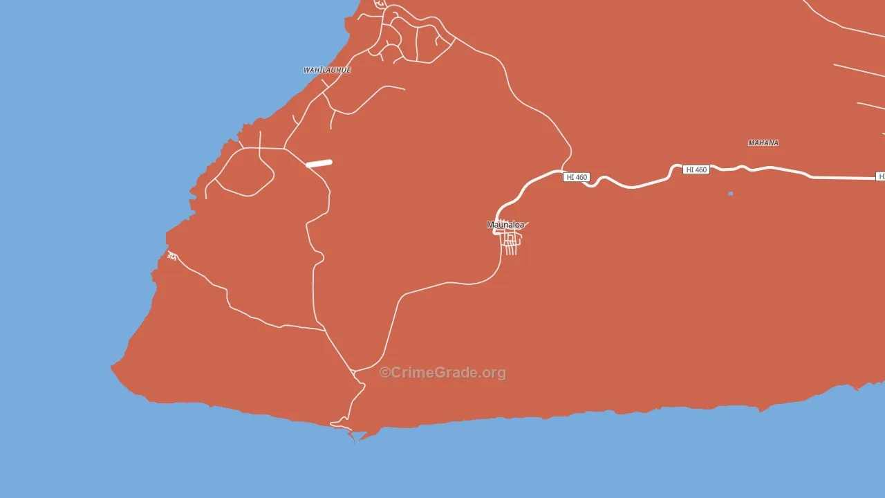 96770, HI Map of Theft Rates