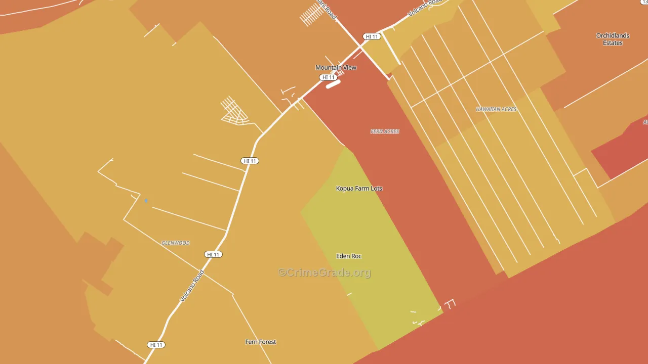 96771, HI Map of Theft Rates
