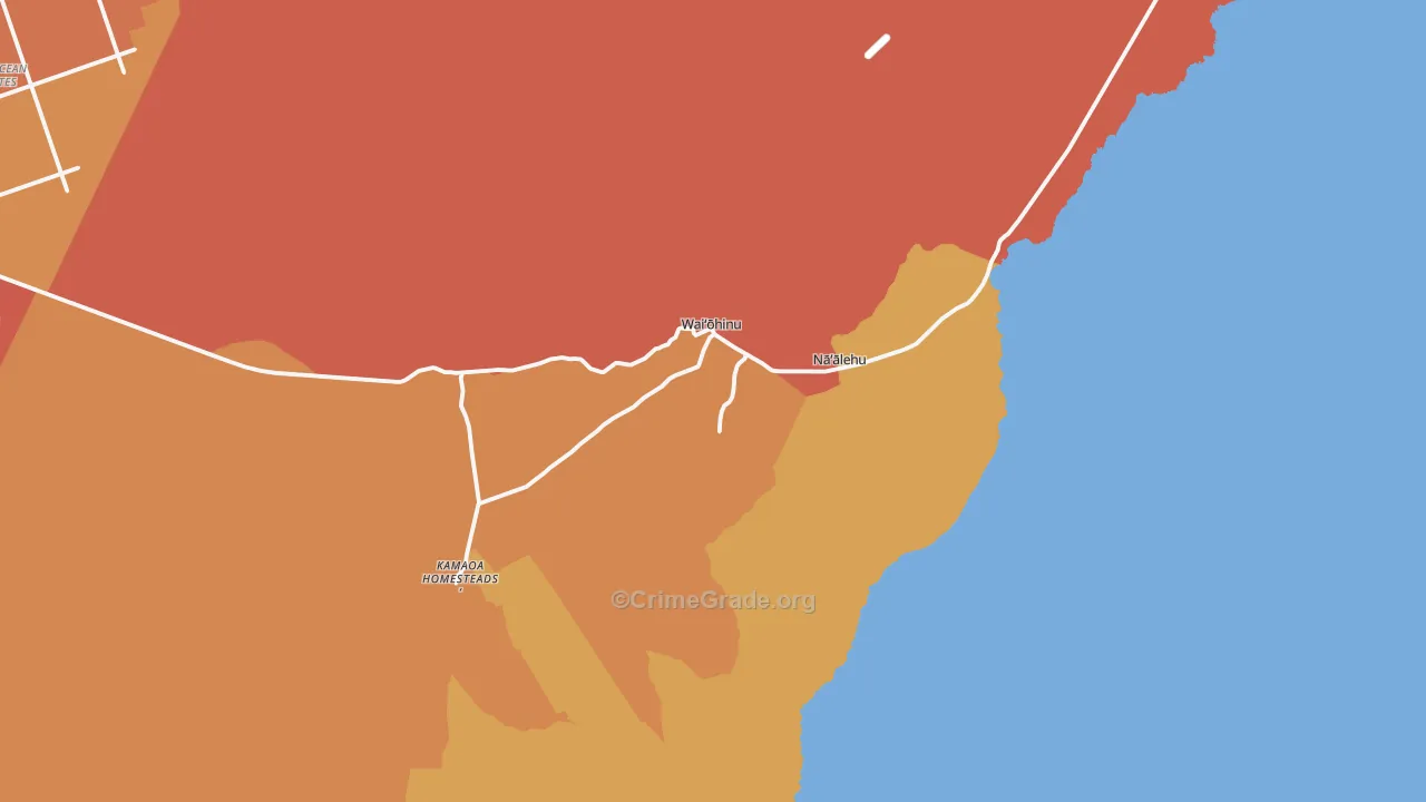 96772, HI Map of Theft Rates