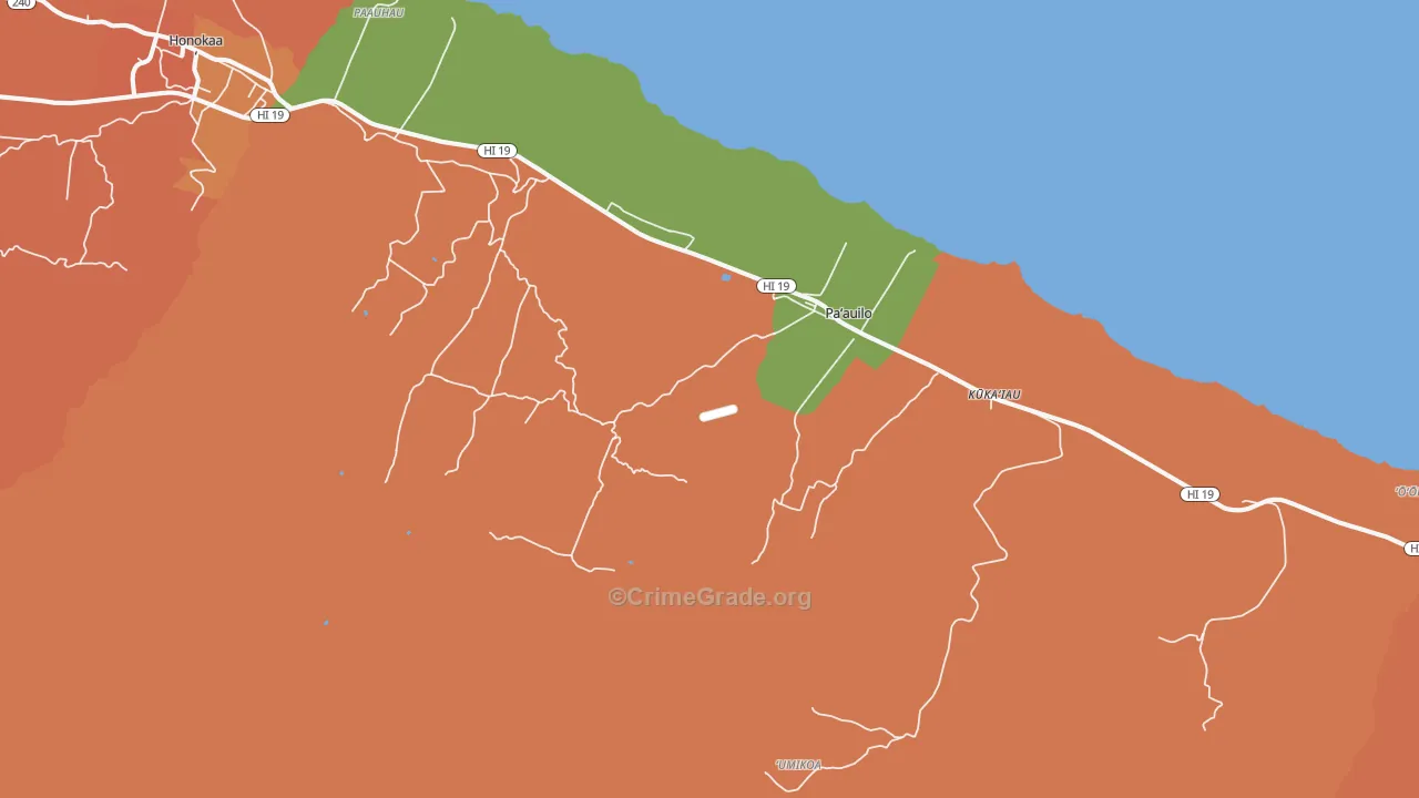 96776, HI Map of Theft Rates