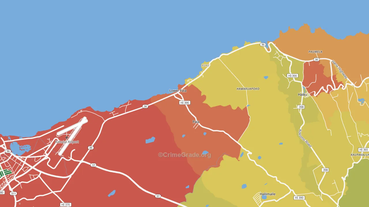 96779, HI Map of Theft Rates
