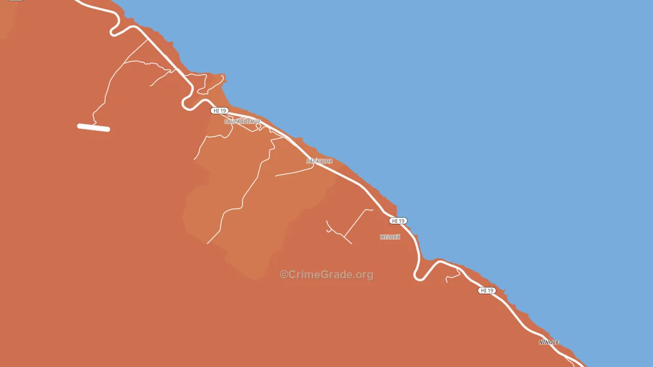 96780, HI Map of Theft Rates