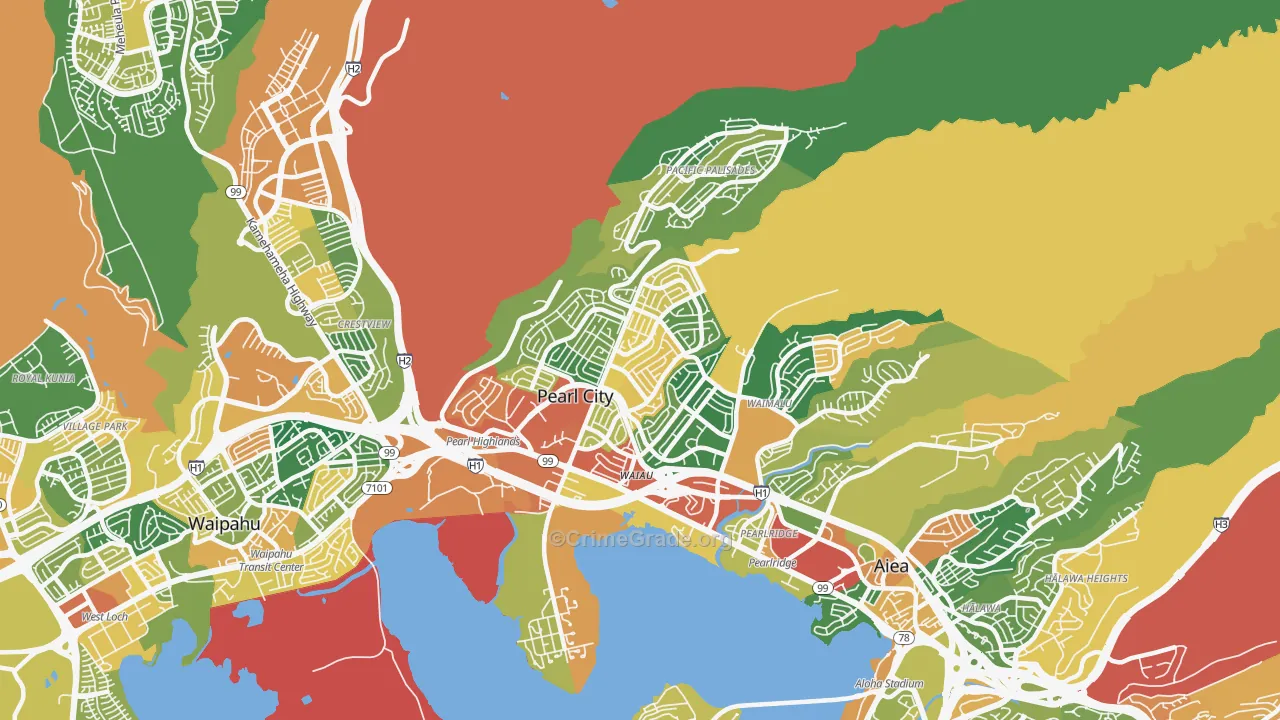 96782, HI Map of Theft Rates