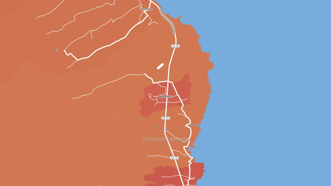 96783, HI Map of Theft Rates