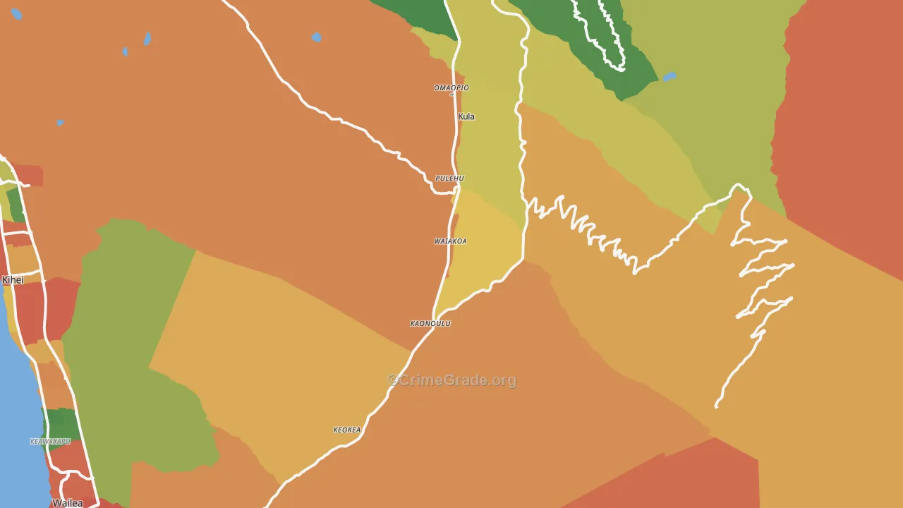 96790, HI Map of Theft Rates