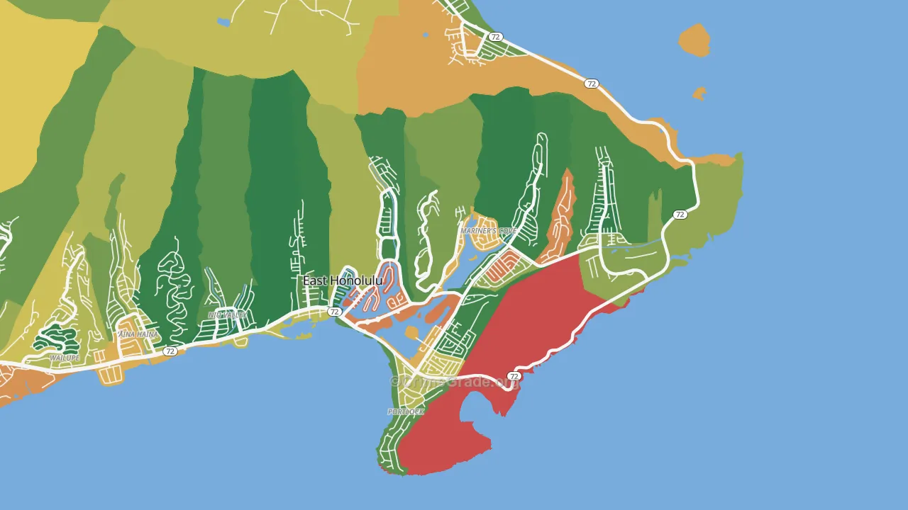 96825, HI Map of Theft Rates