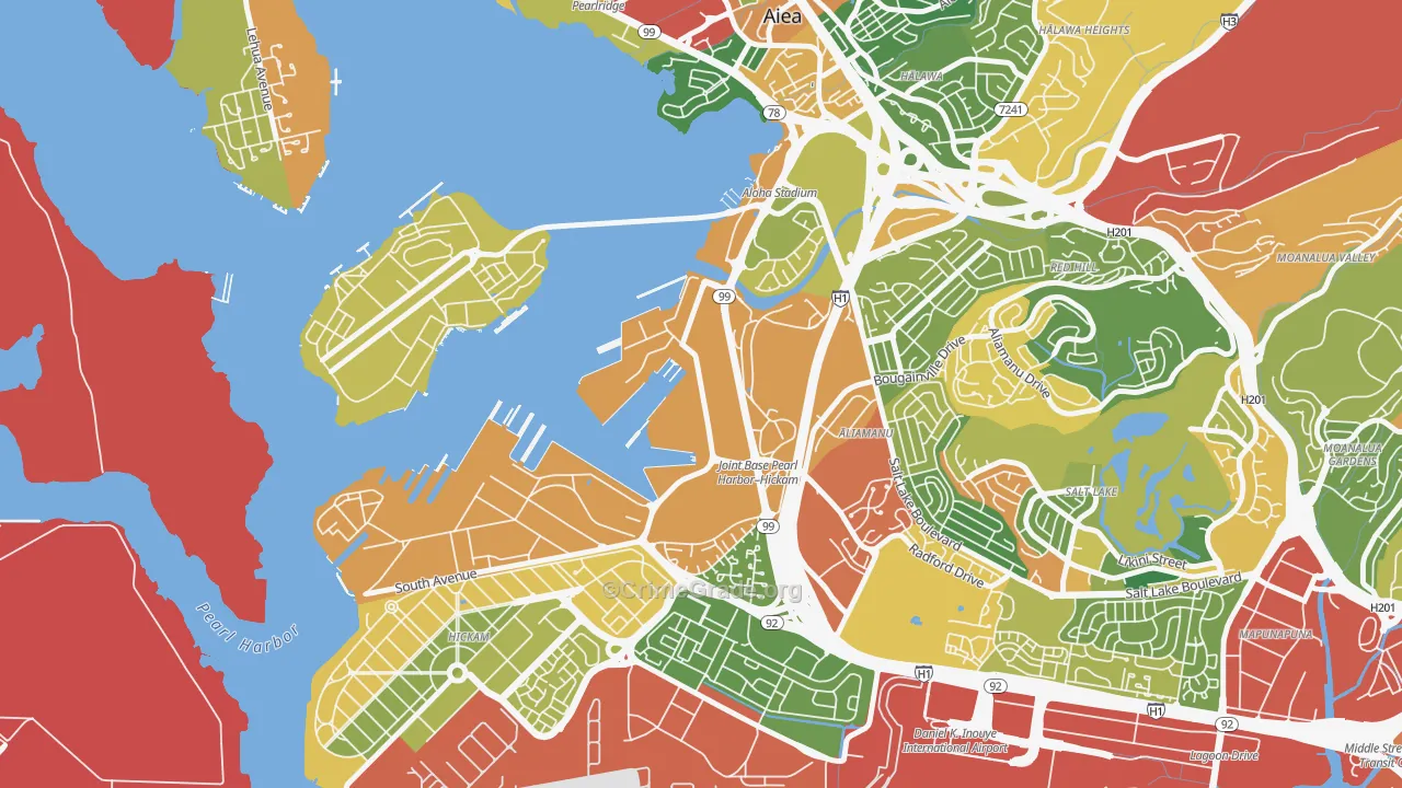 96860, HI Map of Theft Rates