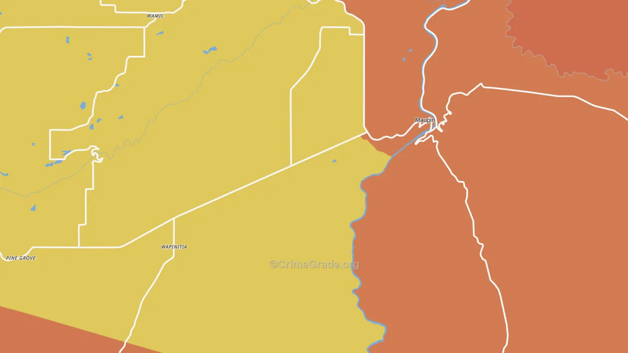 97037, OR Map of Theft Rates