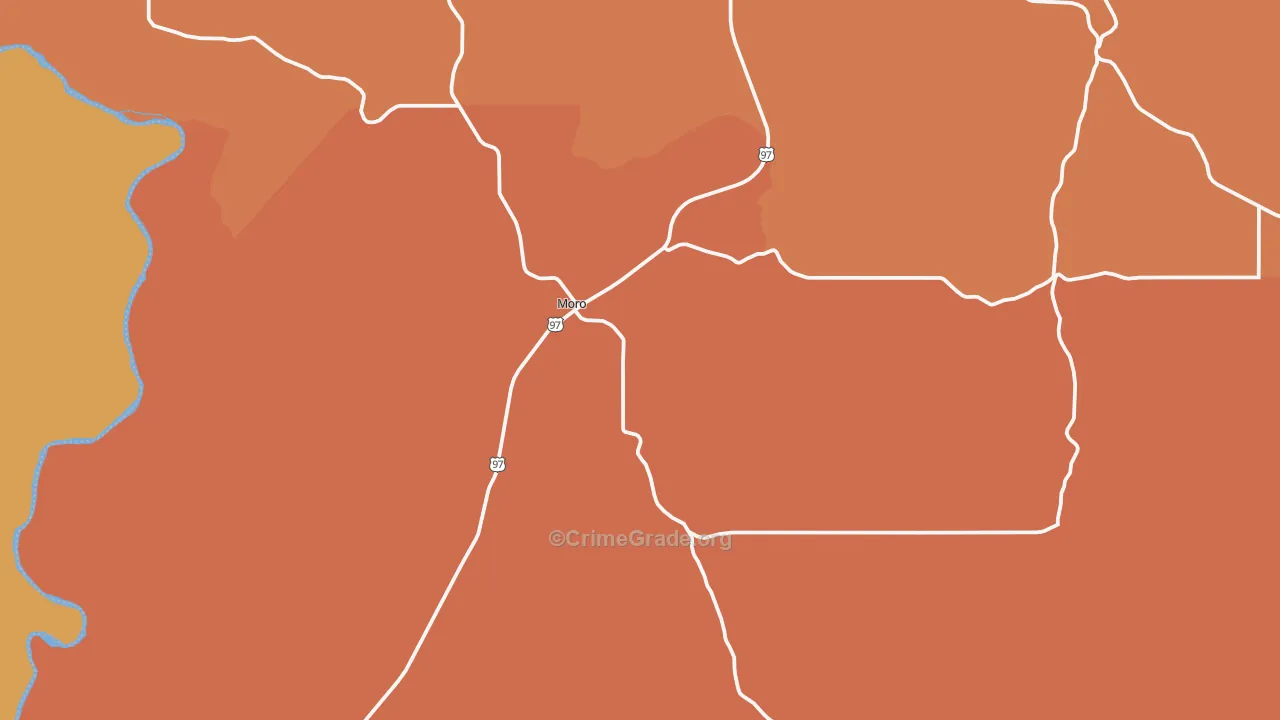97039, OR Map of Theft Rates