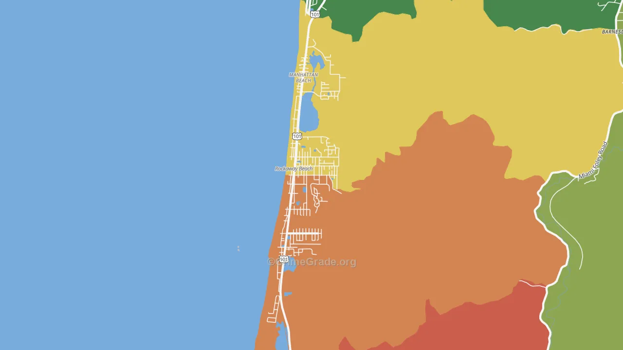 97136, OR Map of Theft Rates