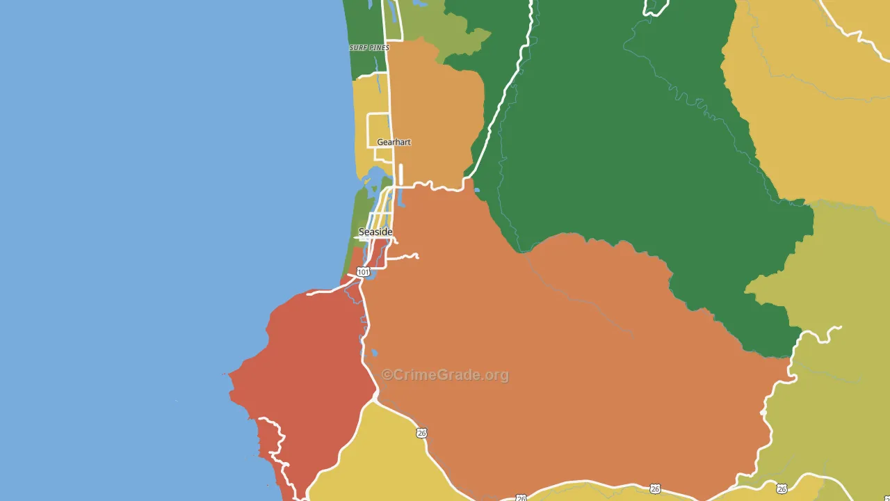 97138, OR Map of Theft Rates