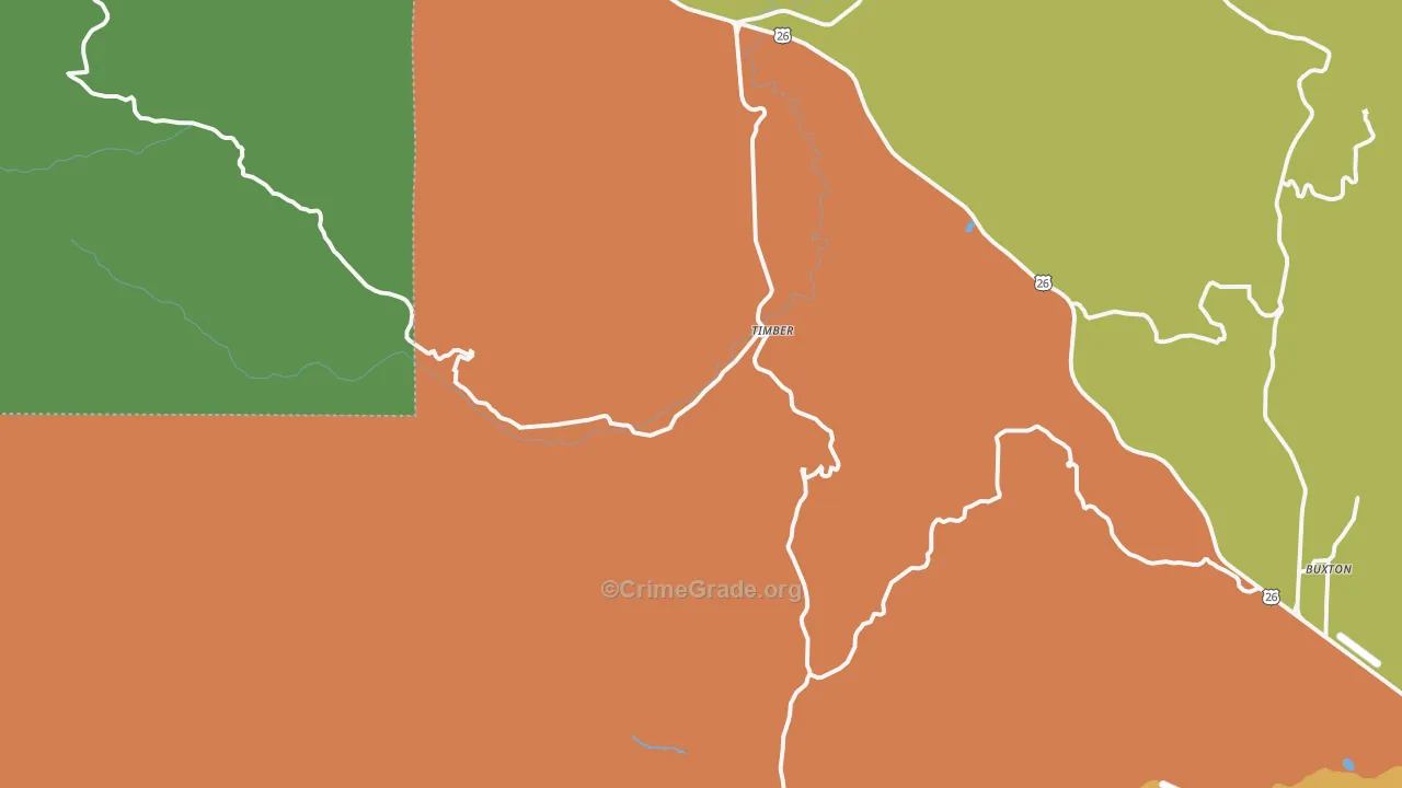 97144, OR Map of Theft Rates