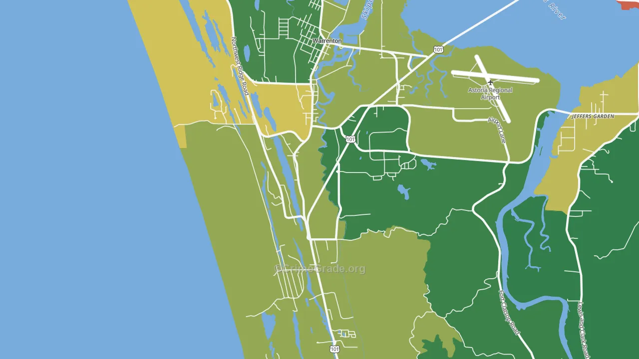 97146, OR Map of Theft Rates