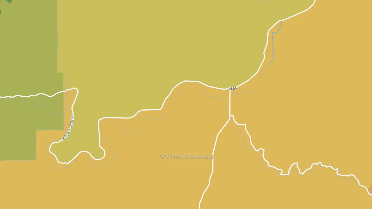 97324, OR Map of Theft Rates