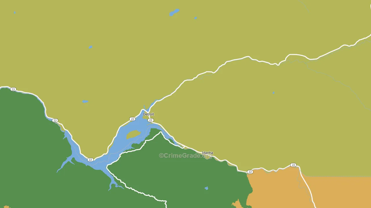 97342, OR Map of Theft Rates