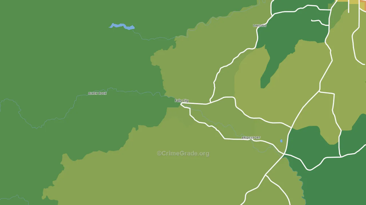 97344, OR Map of Theft Rates