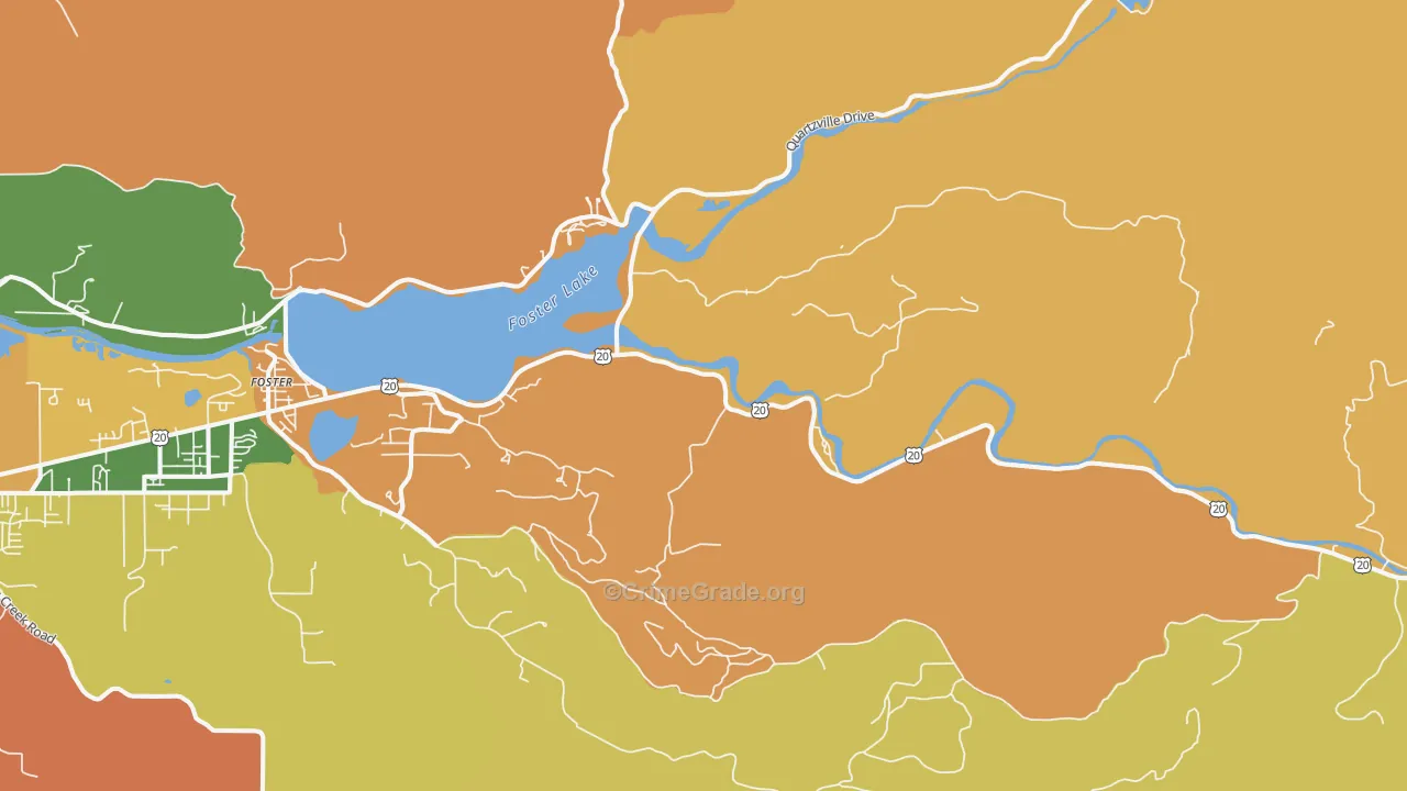 97345, OR Map of Theft Rates
