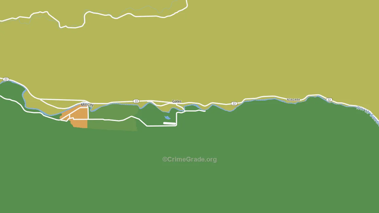 97346, OR Map of Theft Rates