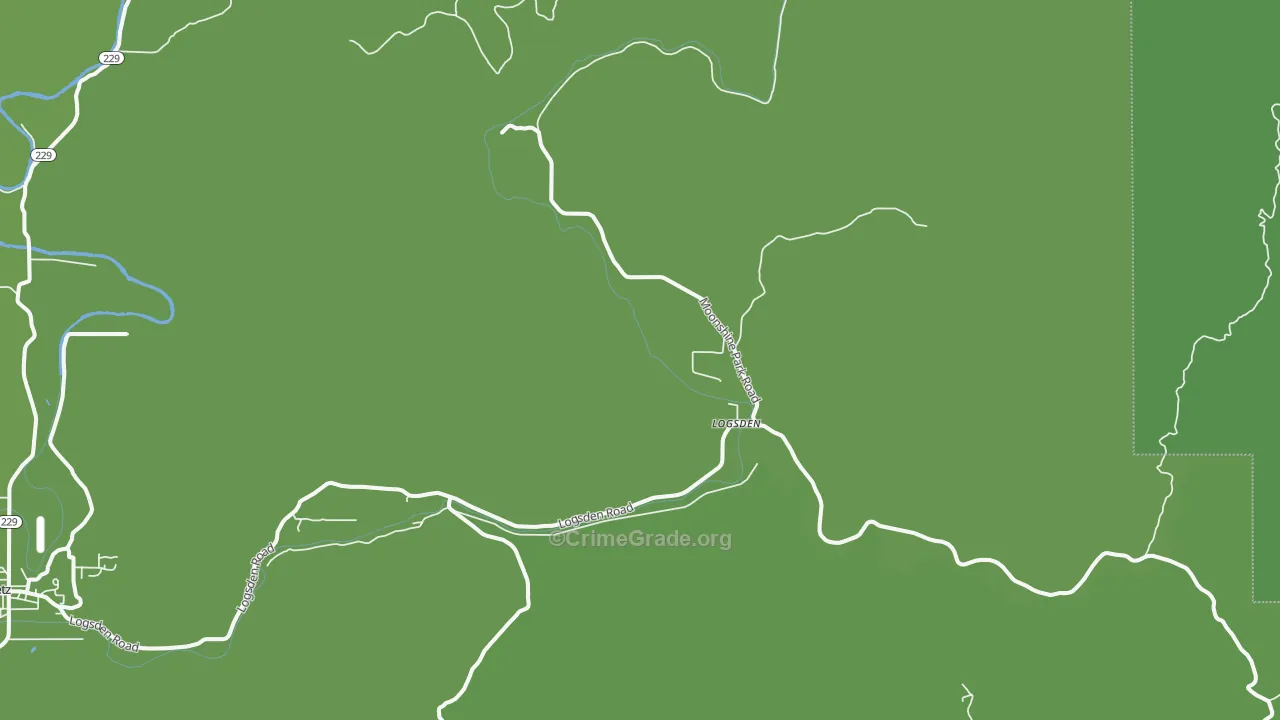 97357, OR Map of Theft Rates