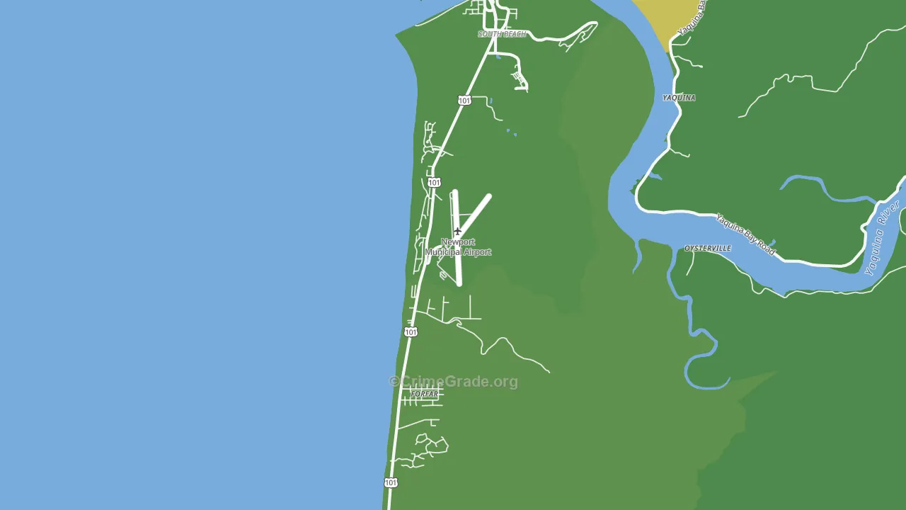 97366, OR Map of Theft Rates