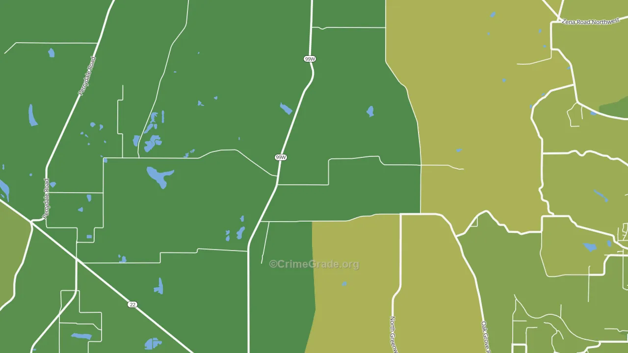 97371, OR Map of Theft Rates
