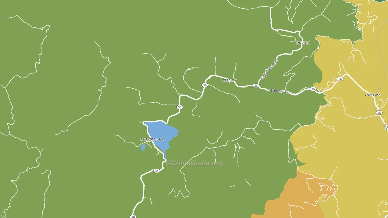 97412, OR Map of Theft Rates