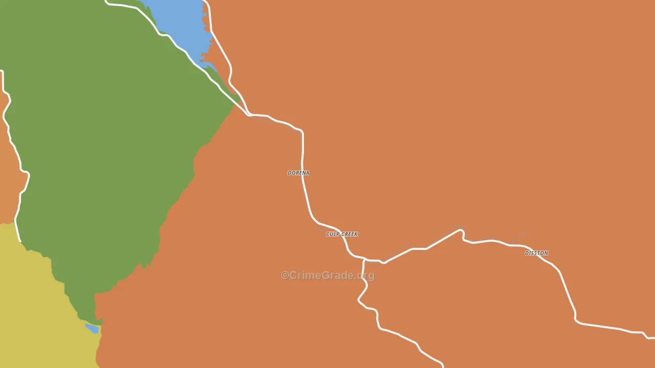 97434, OR Map of Theft Rates