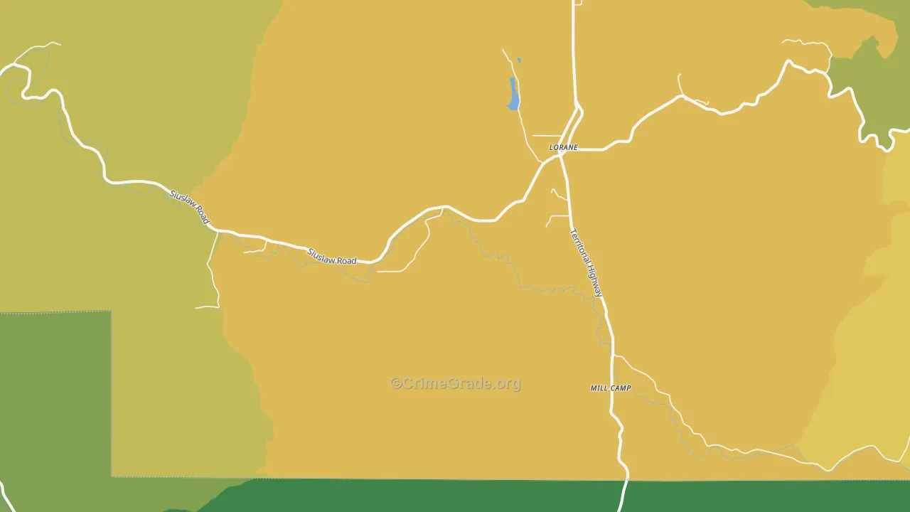97451, OR Map of Theft Rates