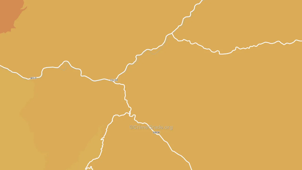 97484, OR Map of Theft Rates