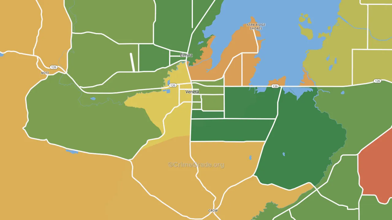 97487, OR Map of Theft Rates
