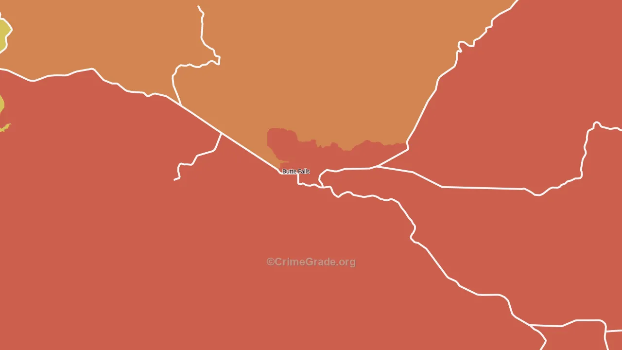 97522, OR Map of Theft Rates