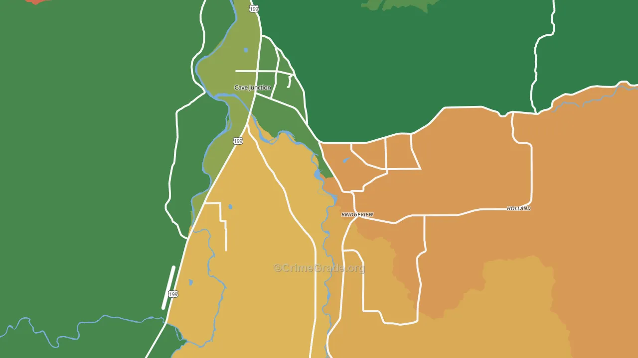 97523, OR Map of Theft Rates