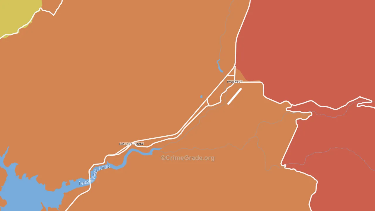 97536, OR Map of Theft Rates