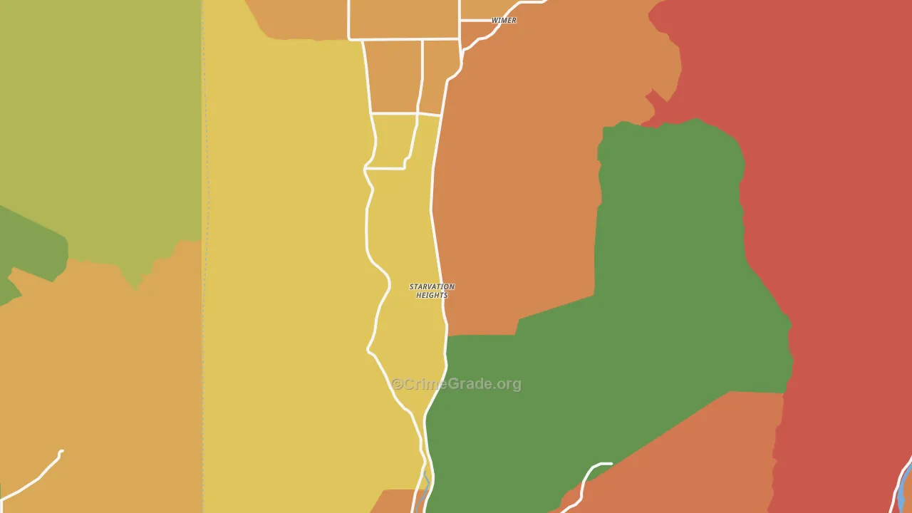 97537, OR Map of Theft Rates
