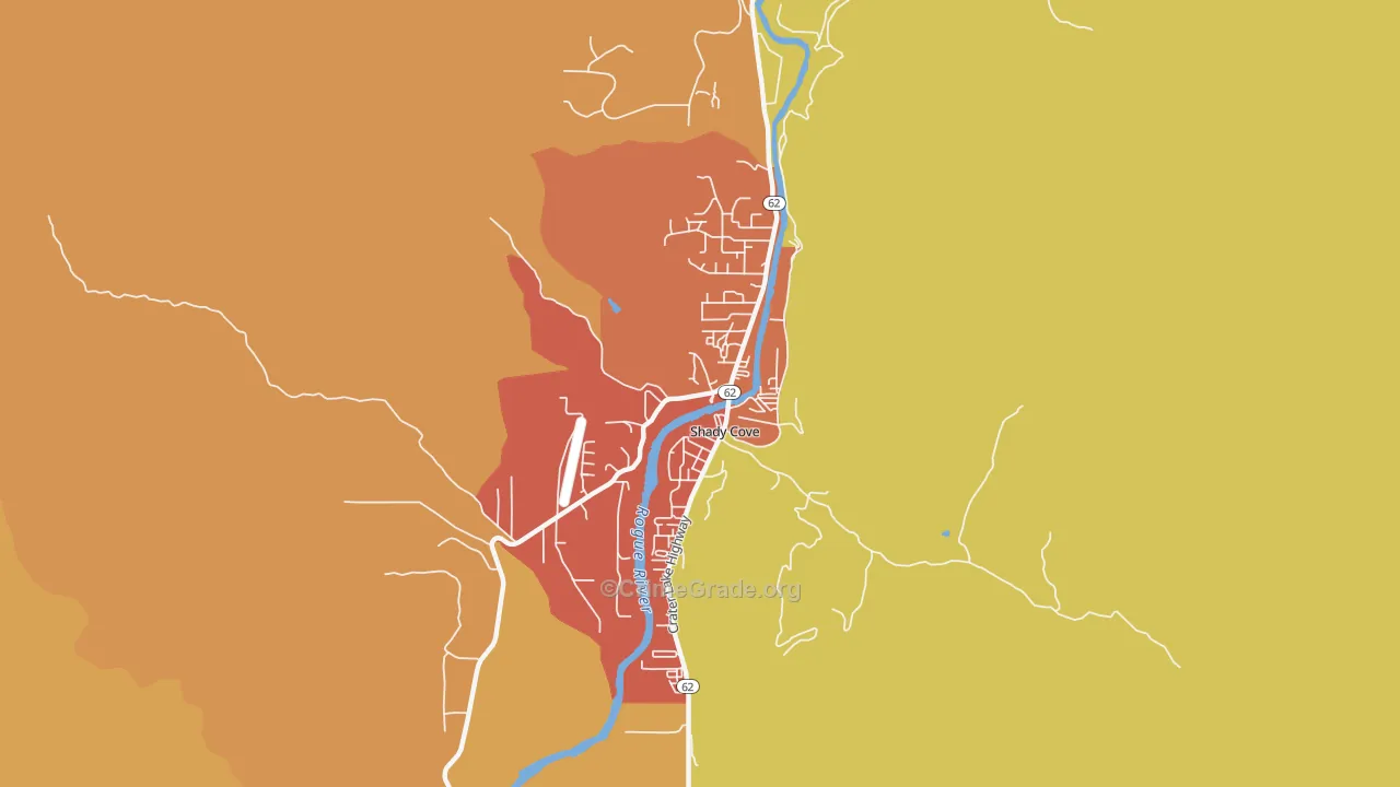 97539, OR Map of Theft Rates