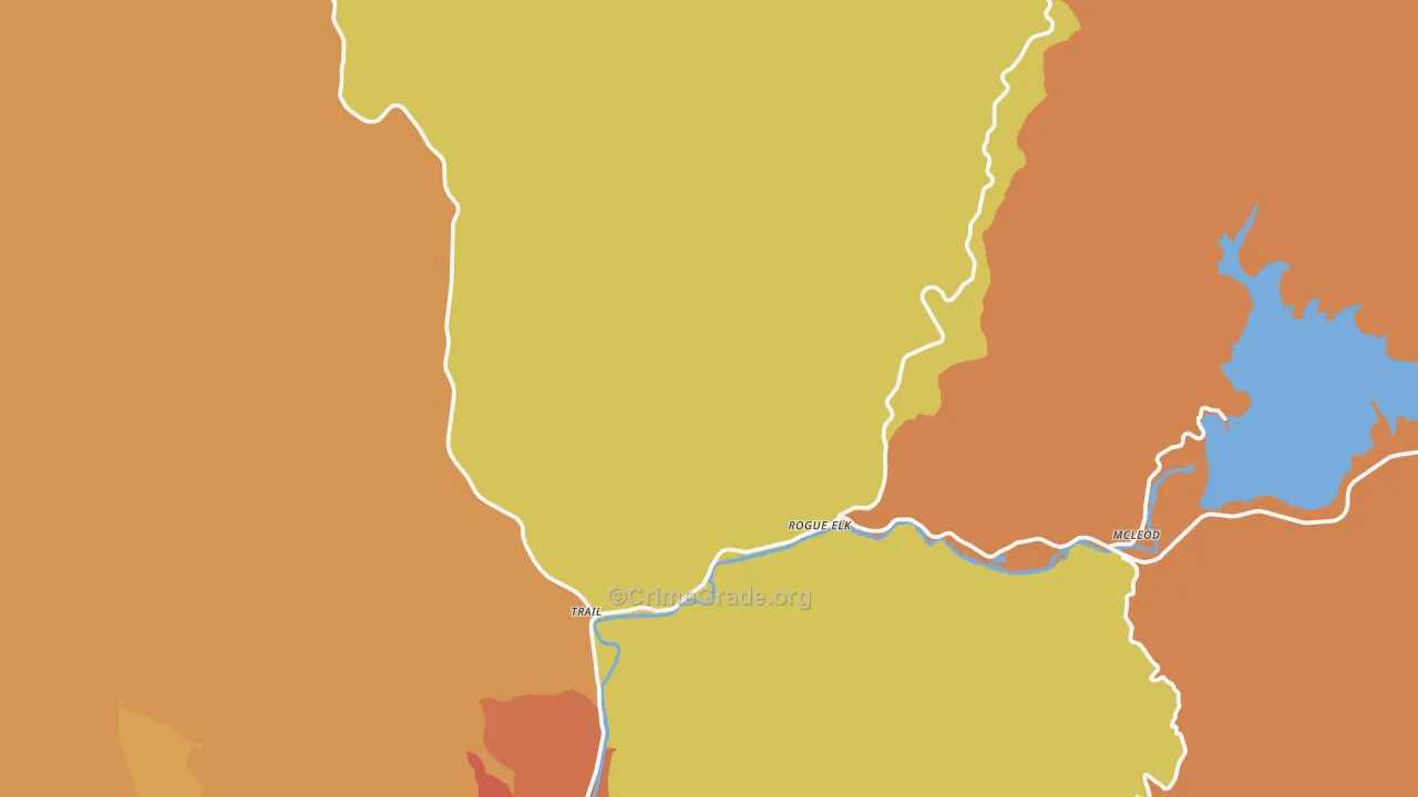 97541, OR Map of Theft Rates