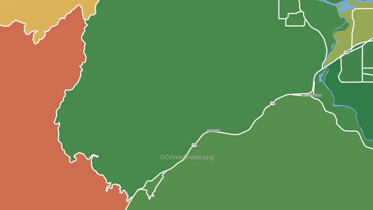 97543, OR Map of Theft Rates