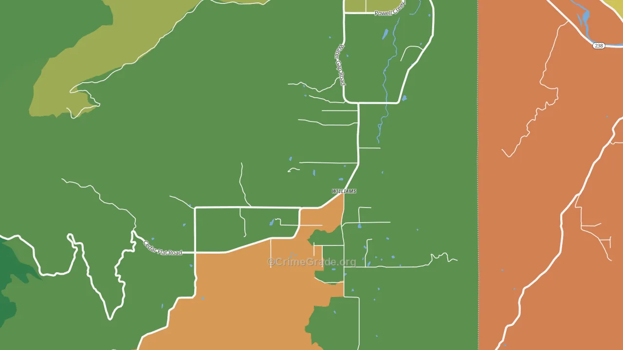 97544, OR Map of Theft Rates