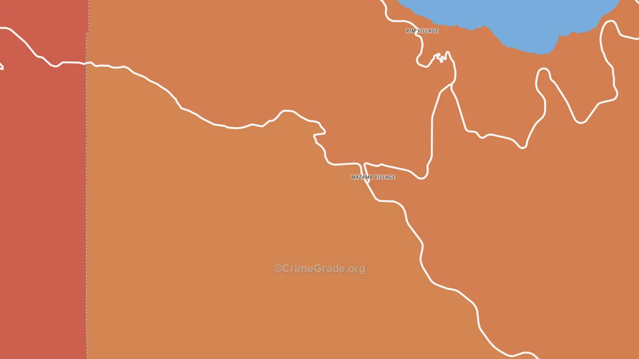 97604, OR Map of Theft Rates