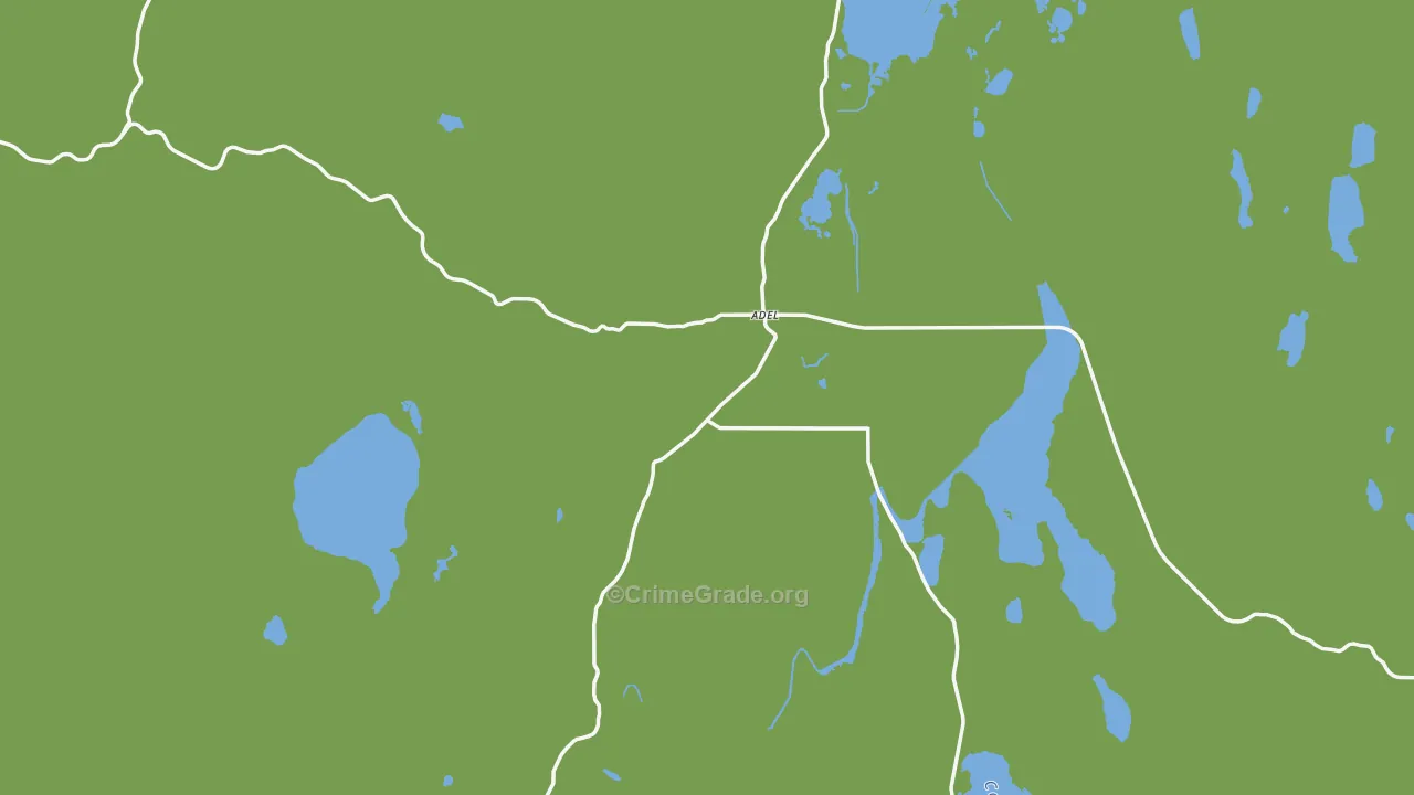 97620, OR Map of Theft Rates