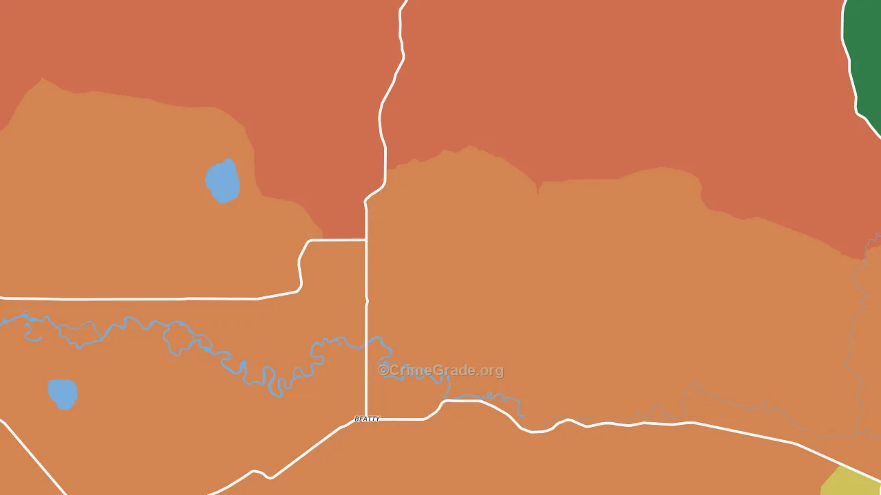 97621, OR Map of Theft Rates