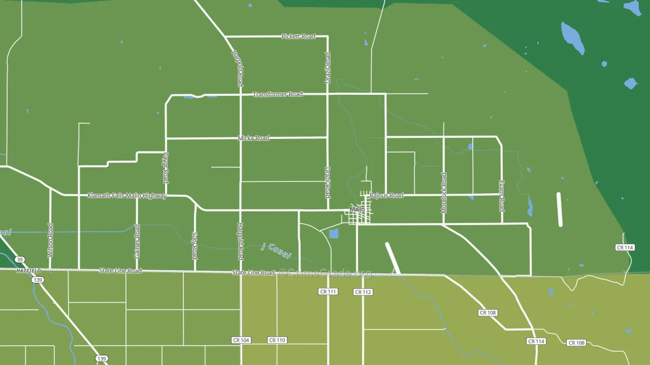 97632, OR Map of Theft Rates