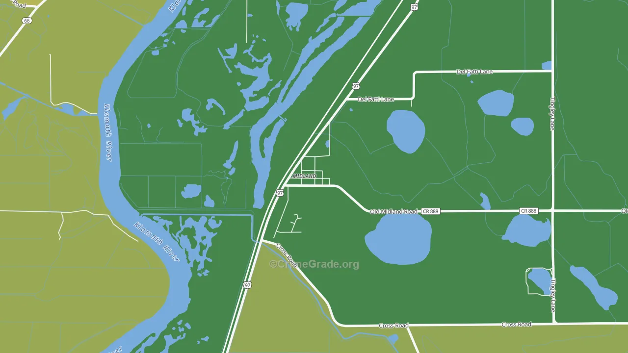 97634, OR Map of Theft Rates