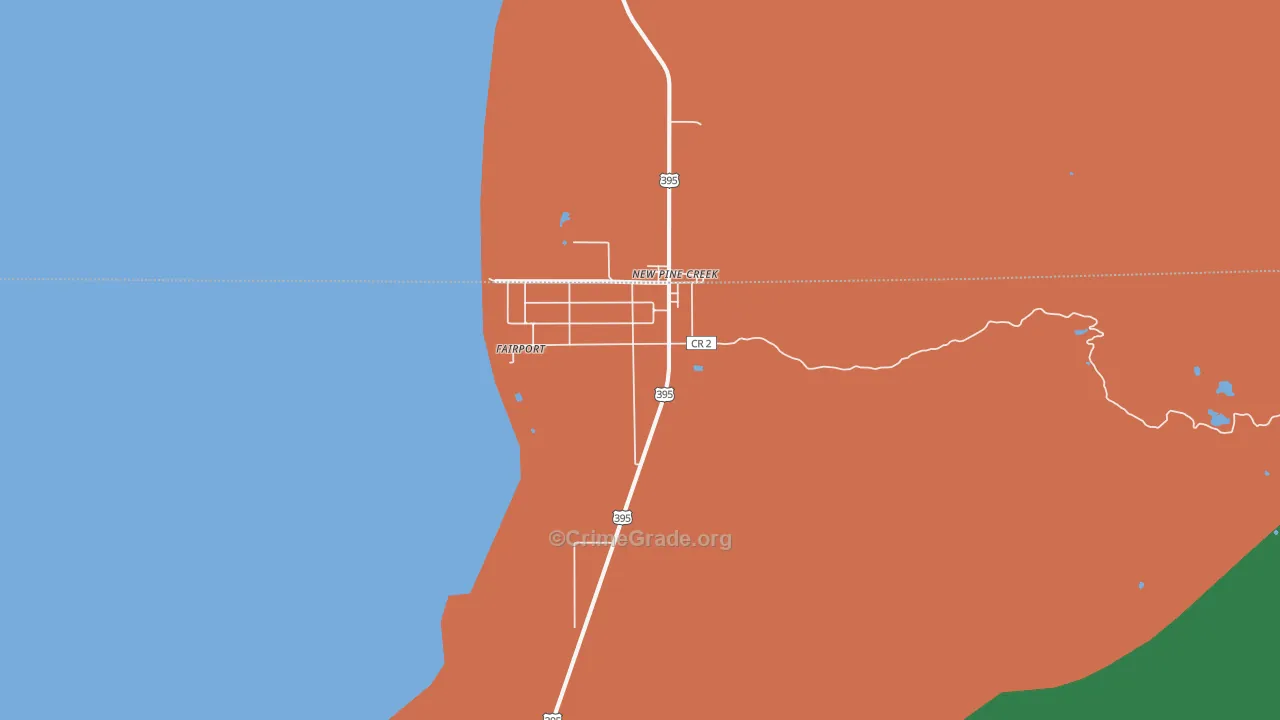 97635, CA Map of Theft Rates