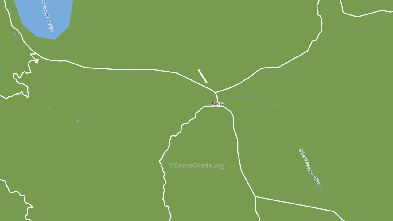 97636, OR Map of Theft Rates