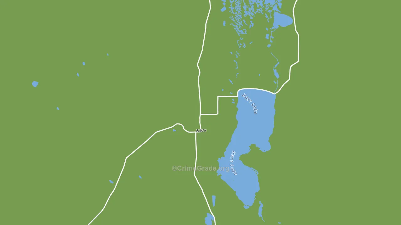 97637, OR Map of Theft Rates