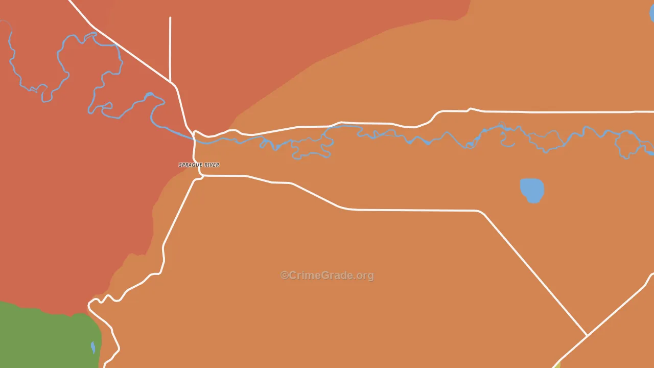 97639, OR Map of Theft Rates
