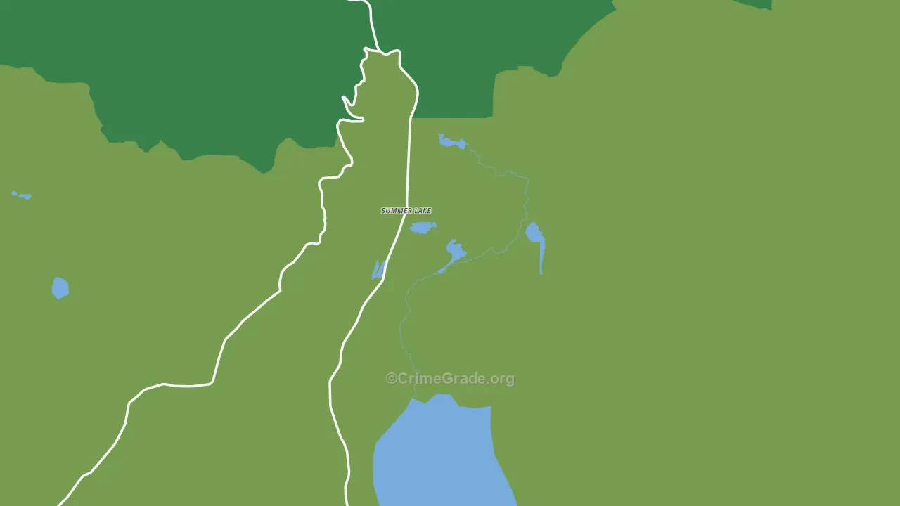 97640, OR Map of Theft Rates