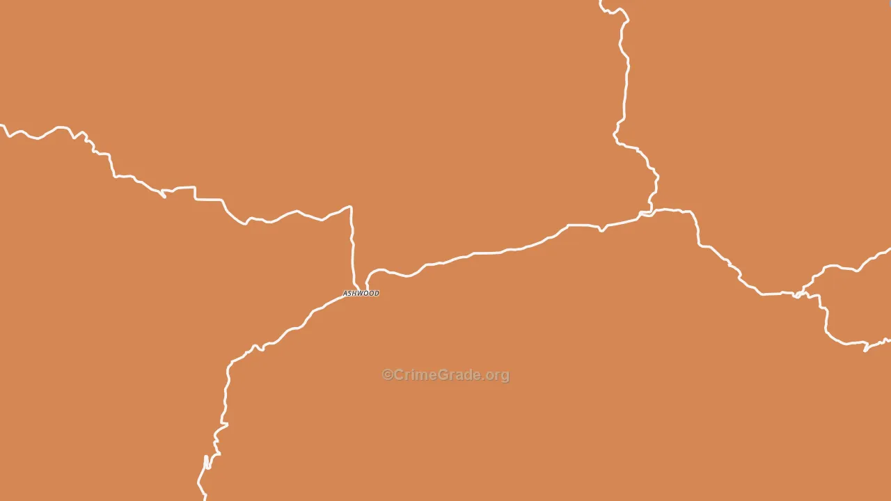 97711, OR Map of Theft Rates