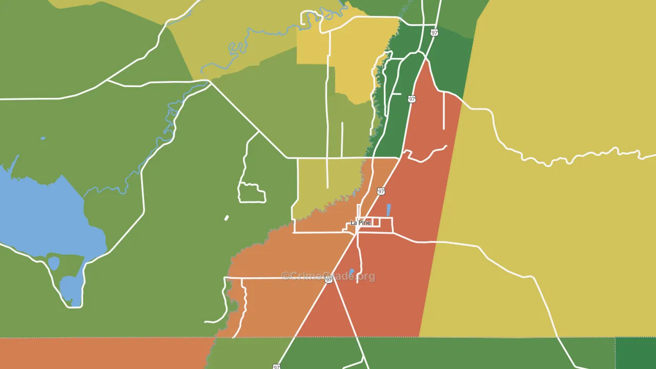 97739, OR Map of Theft Rates
